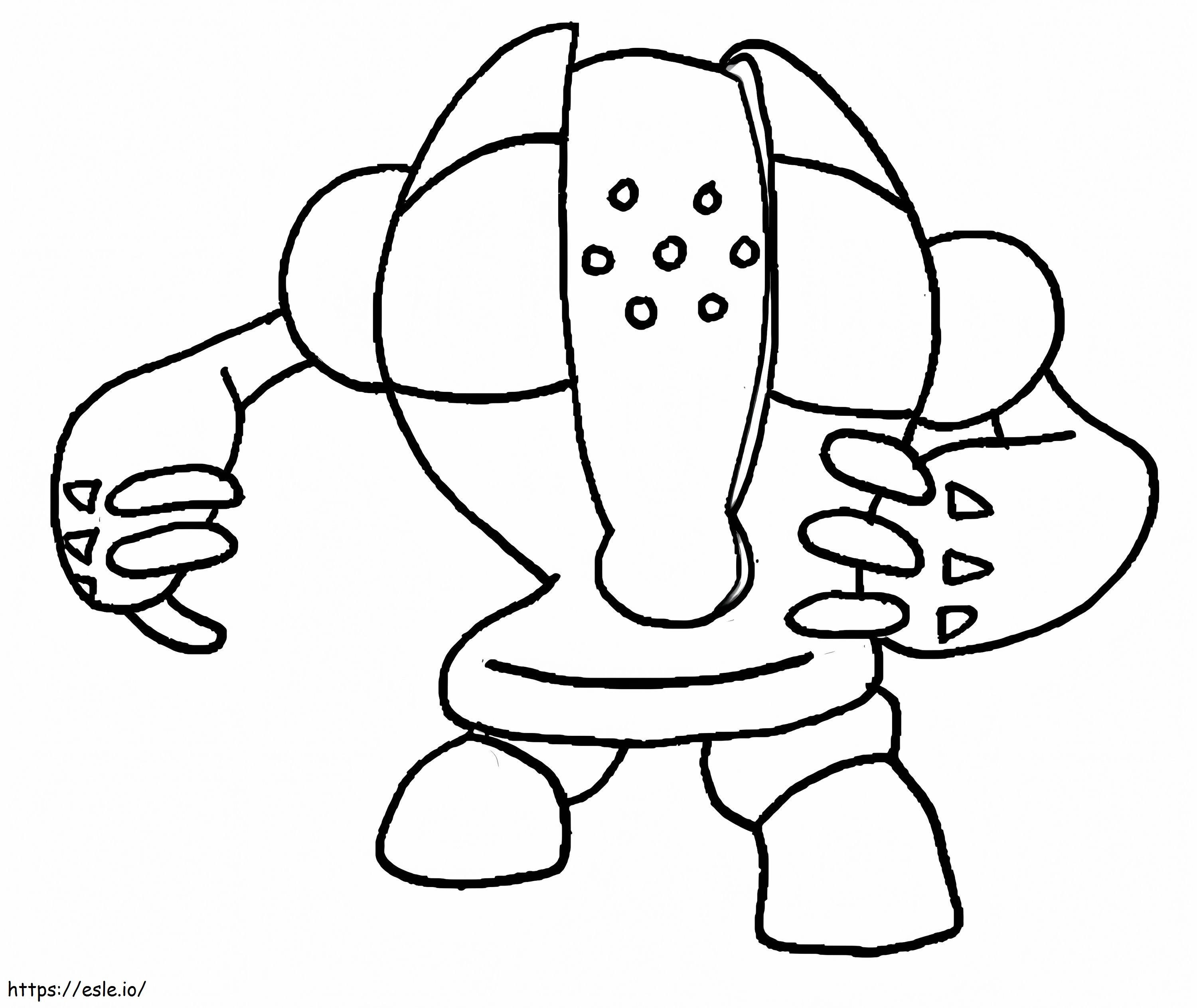 Registeel 2 coloring page