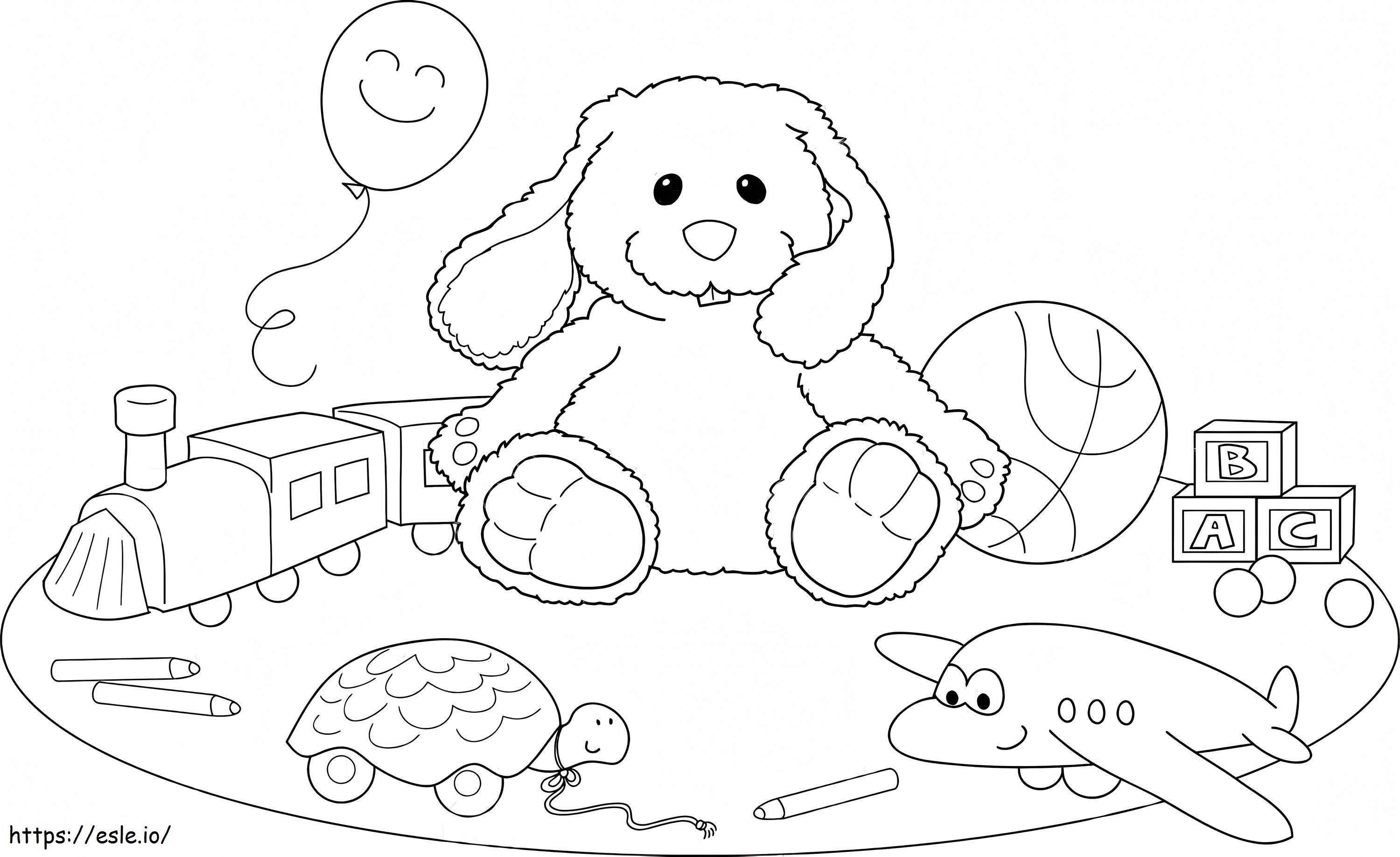 Kawaii Toy coloring page