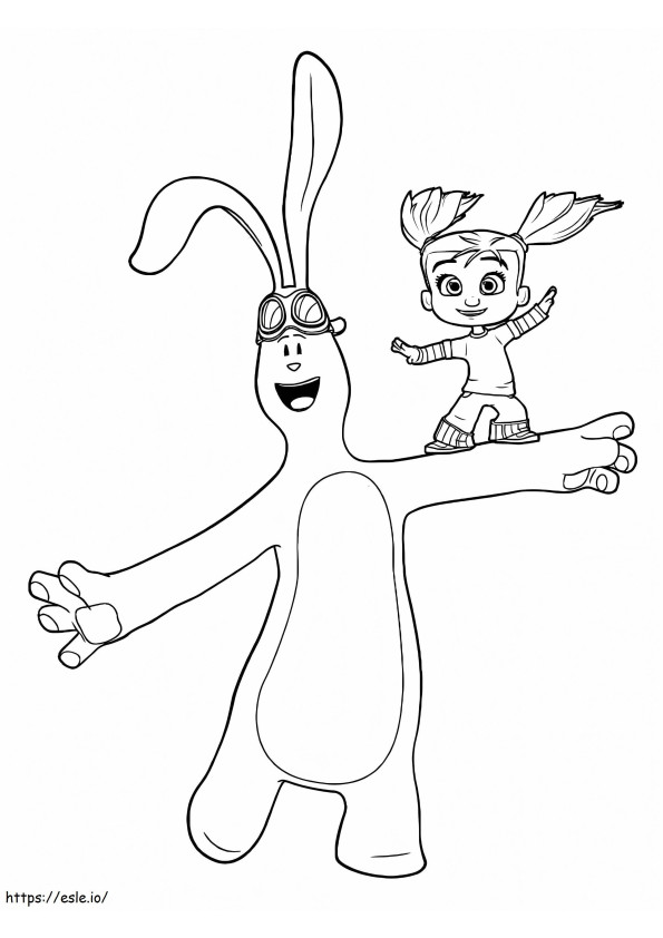 Adorable Kate And Mim Mim coloring page