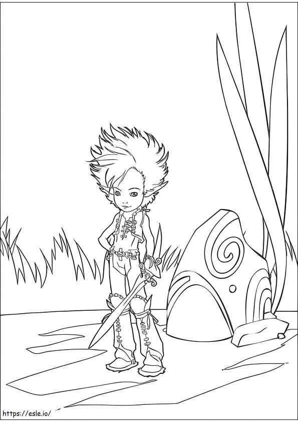 1533525174 Arthur In Minimoy Form A4 coloring page