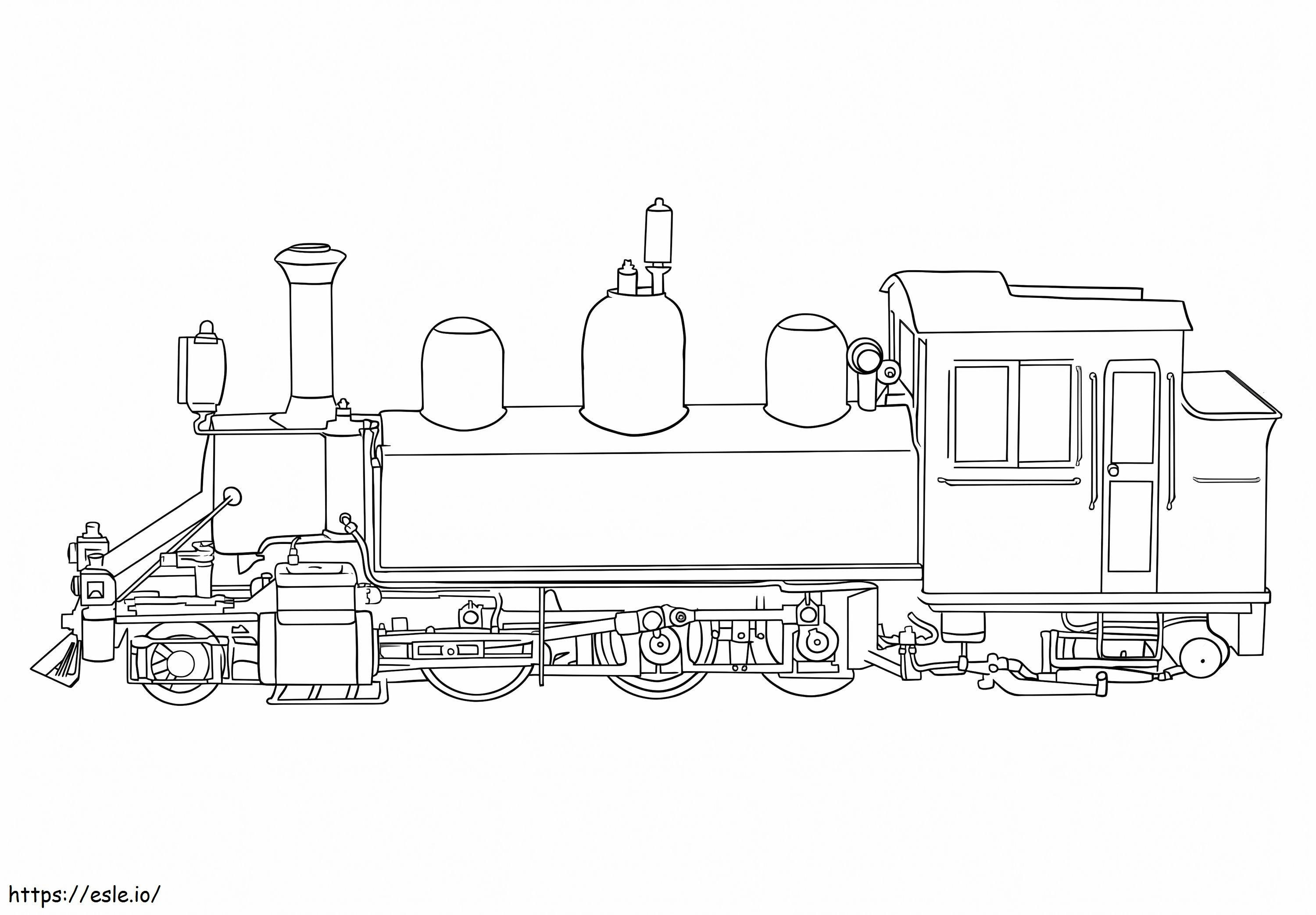 Train To Color coloring page