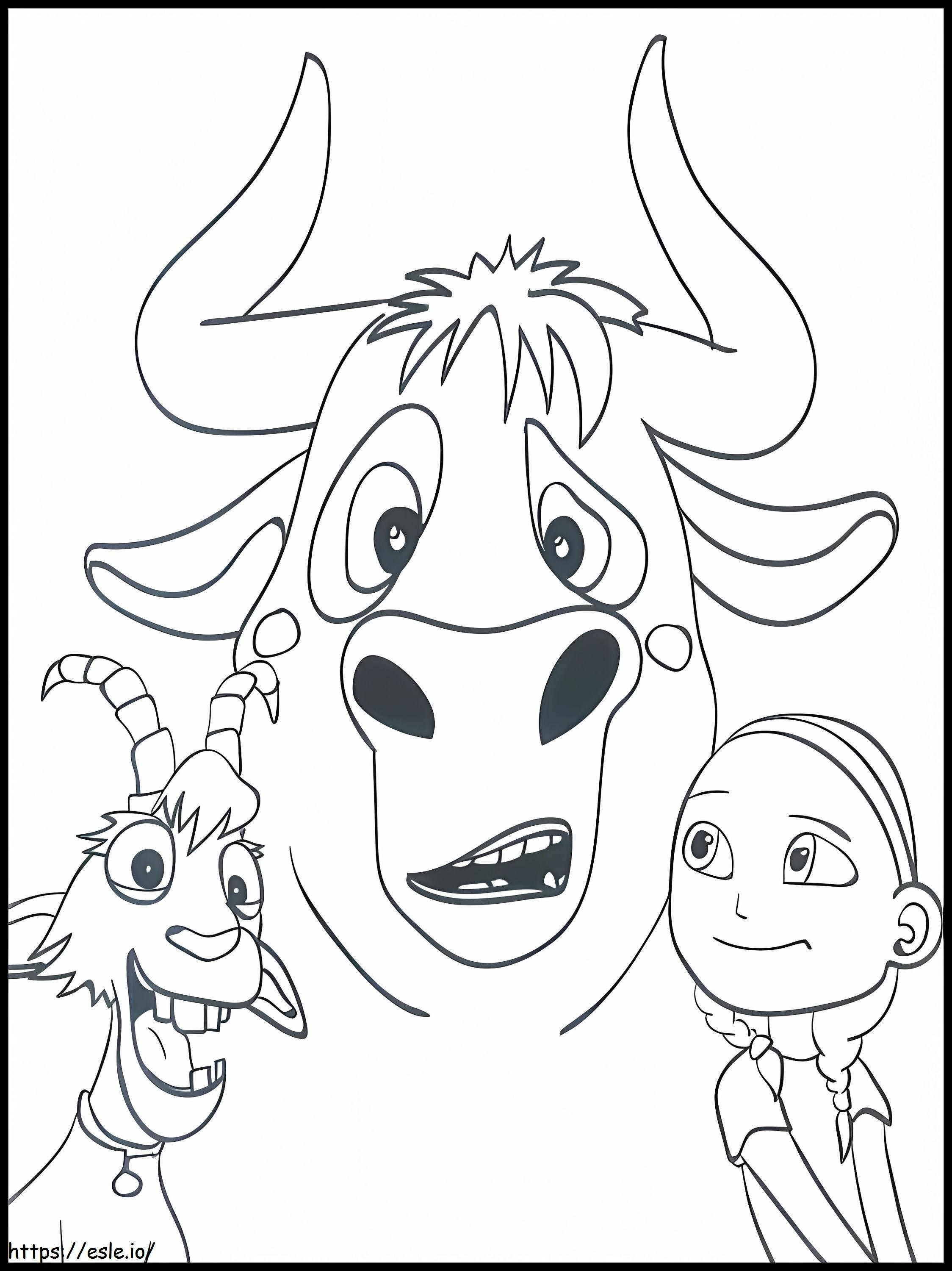 Ferdinand Lupe And Nina coloring page