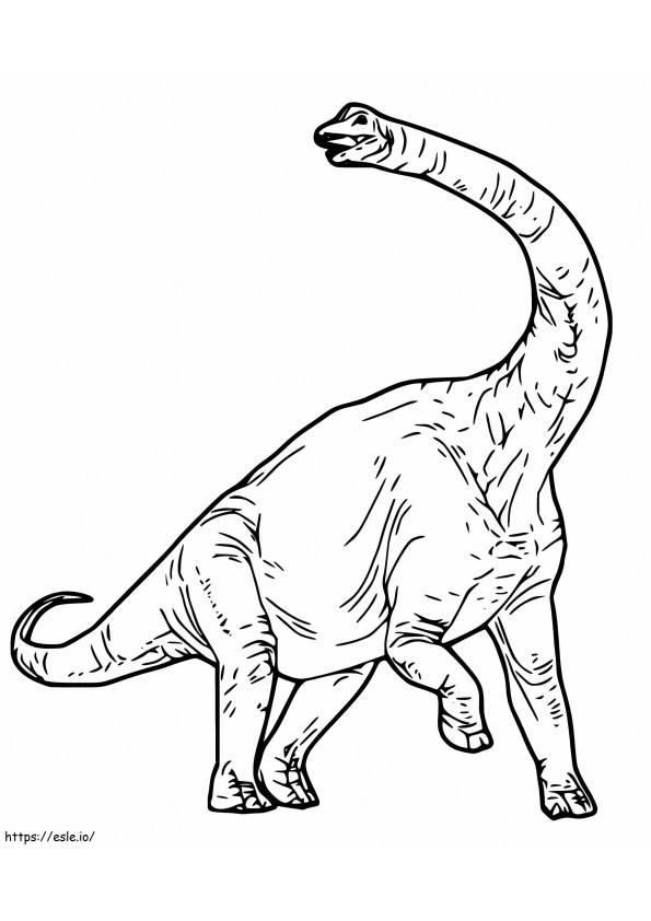 Brachiosaurus 12 kleurplaat