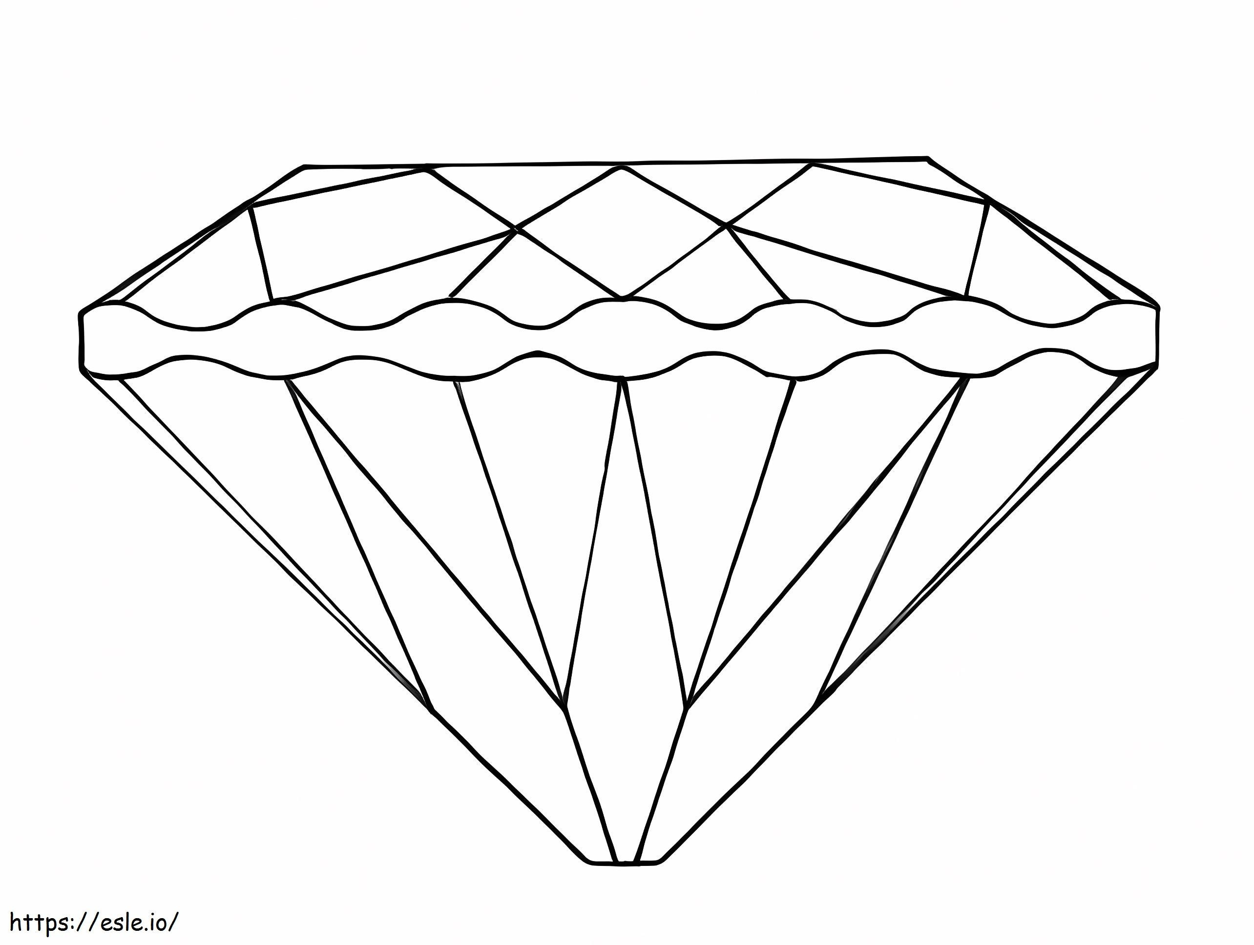 Coloriage Diamant imprimable gratuit à imprimer dessin