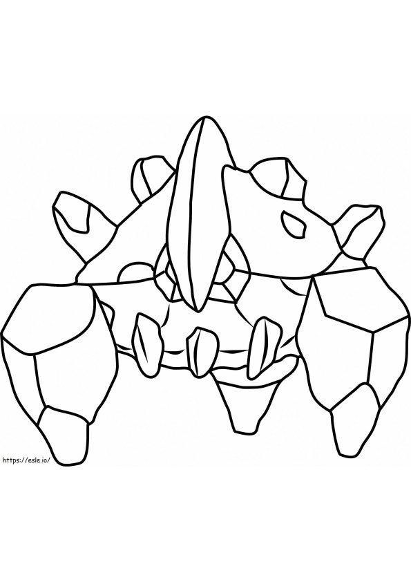 Coloriage Pokémon Boldore Gen 5 à imprimer dessin