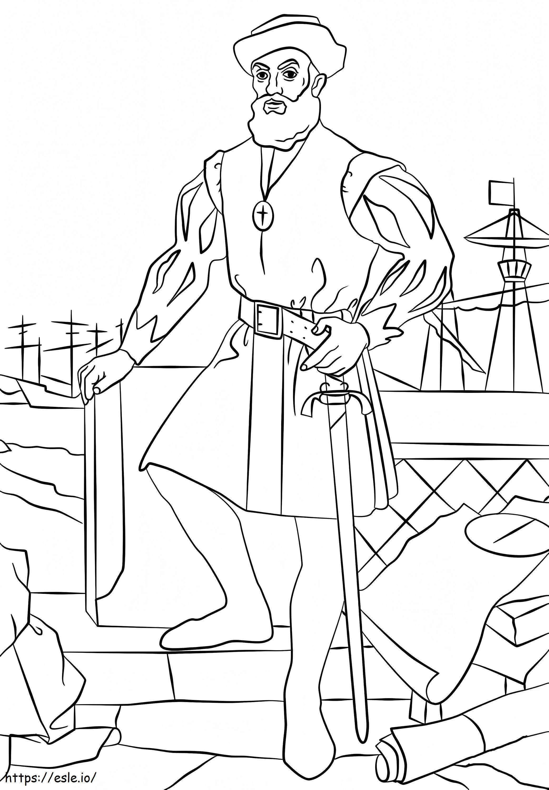 Ferdinand Magellan de colorat