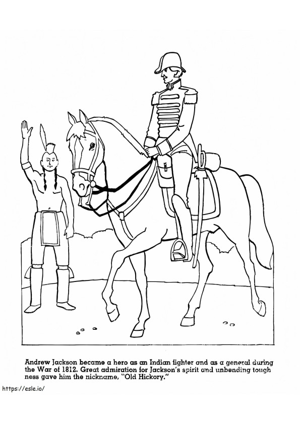 Andrew Jackson 5 coloring page