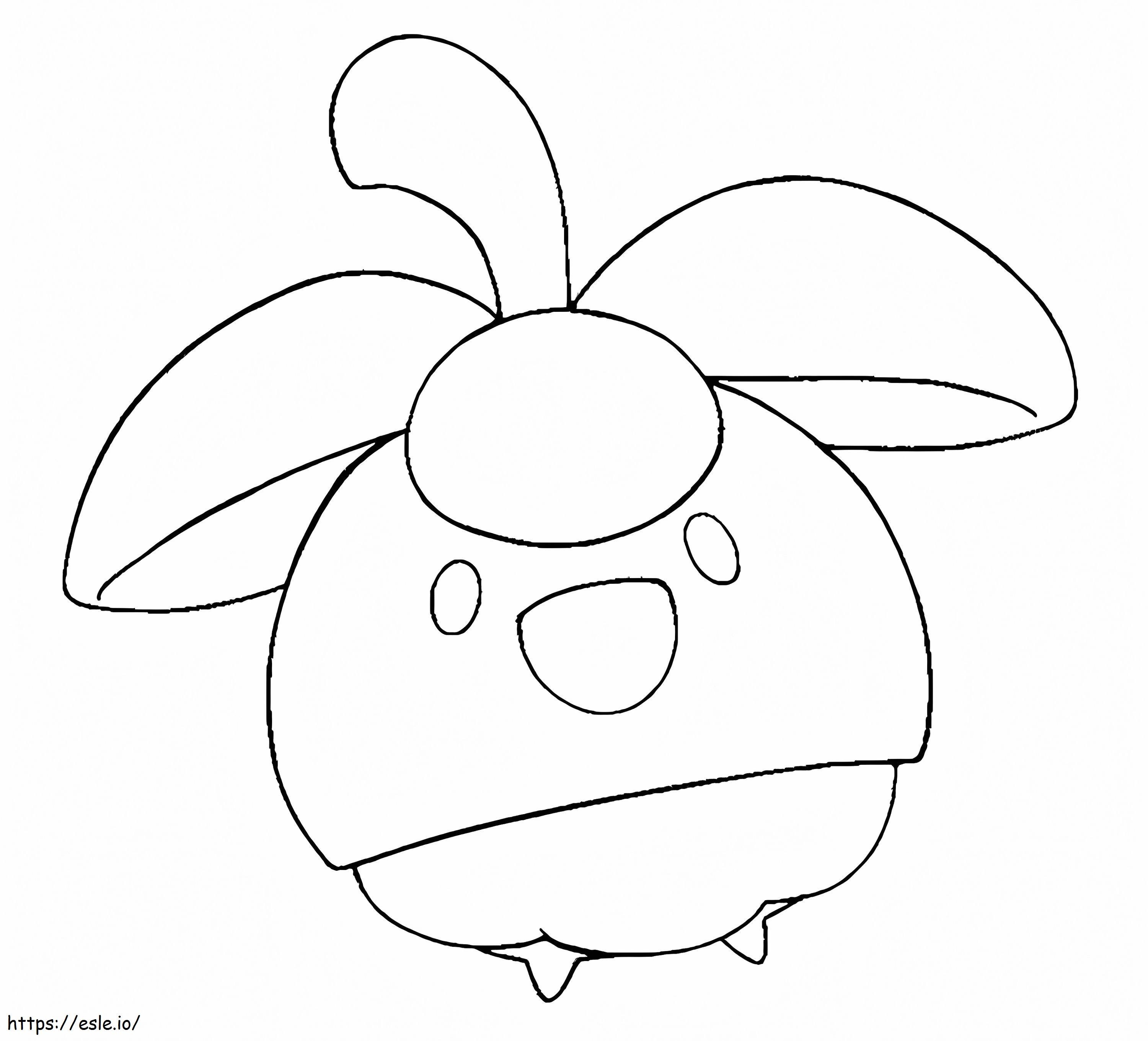 Bounsweet Pokemon coloring page