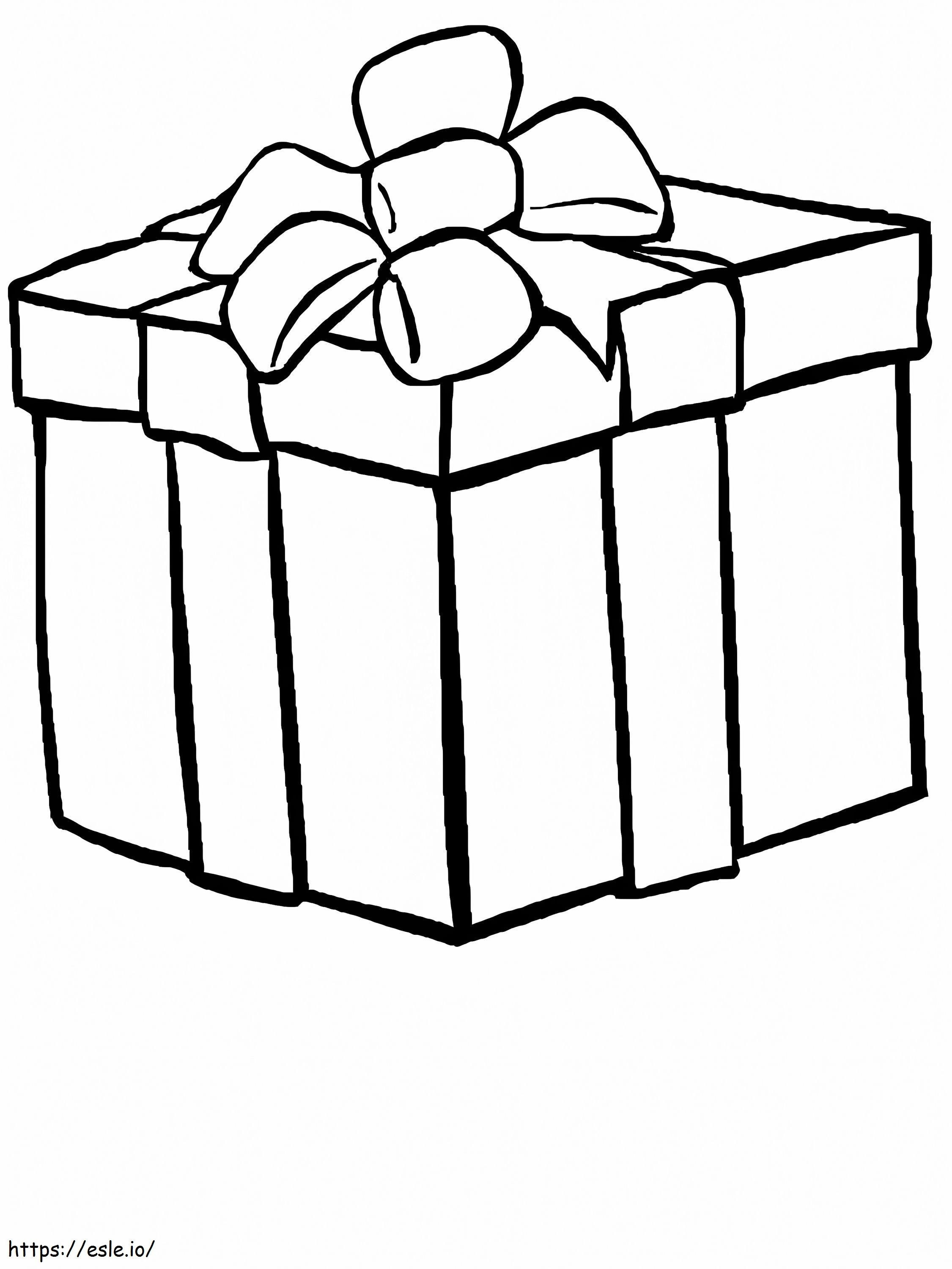 Normal Gift Box coloring page