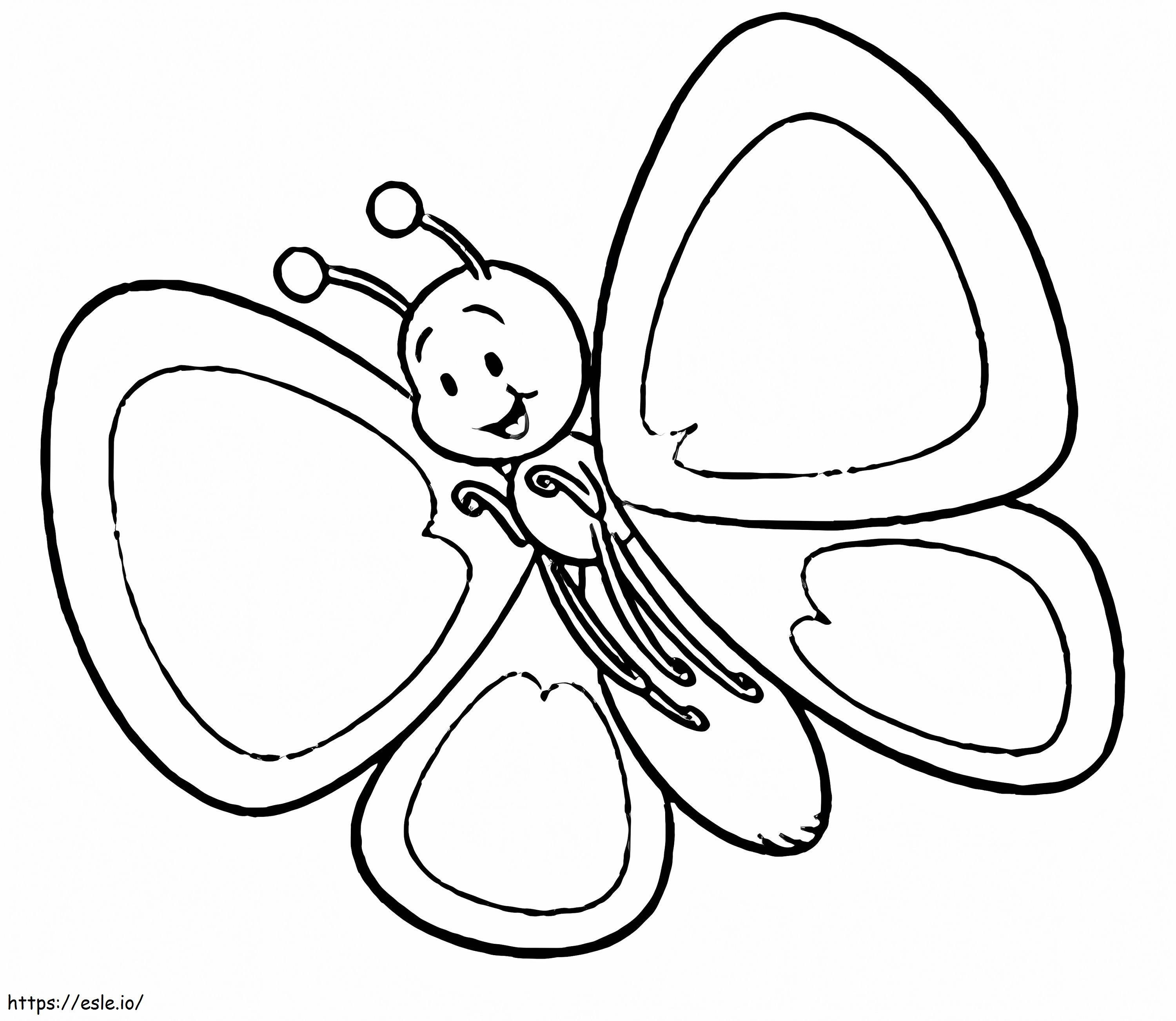 Schmetterlingskind ausmalbilder