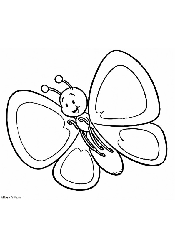 Coloriage Enfant papillon à imprimer dessin