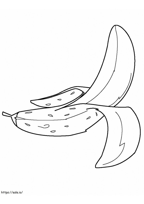 Hieno banaani värityskuva
