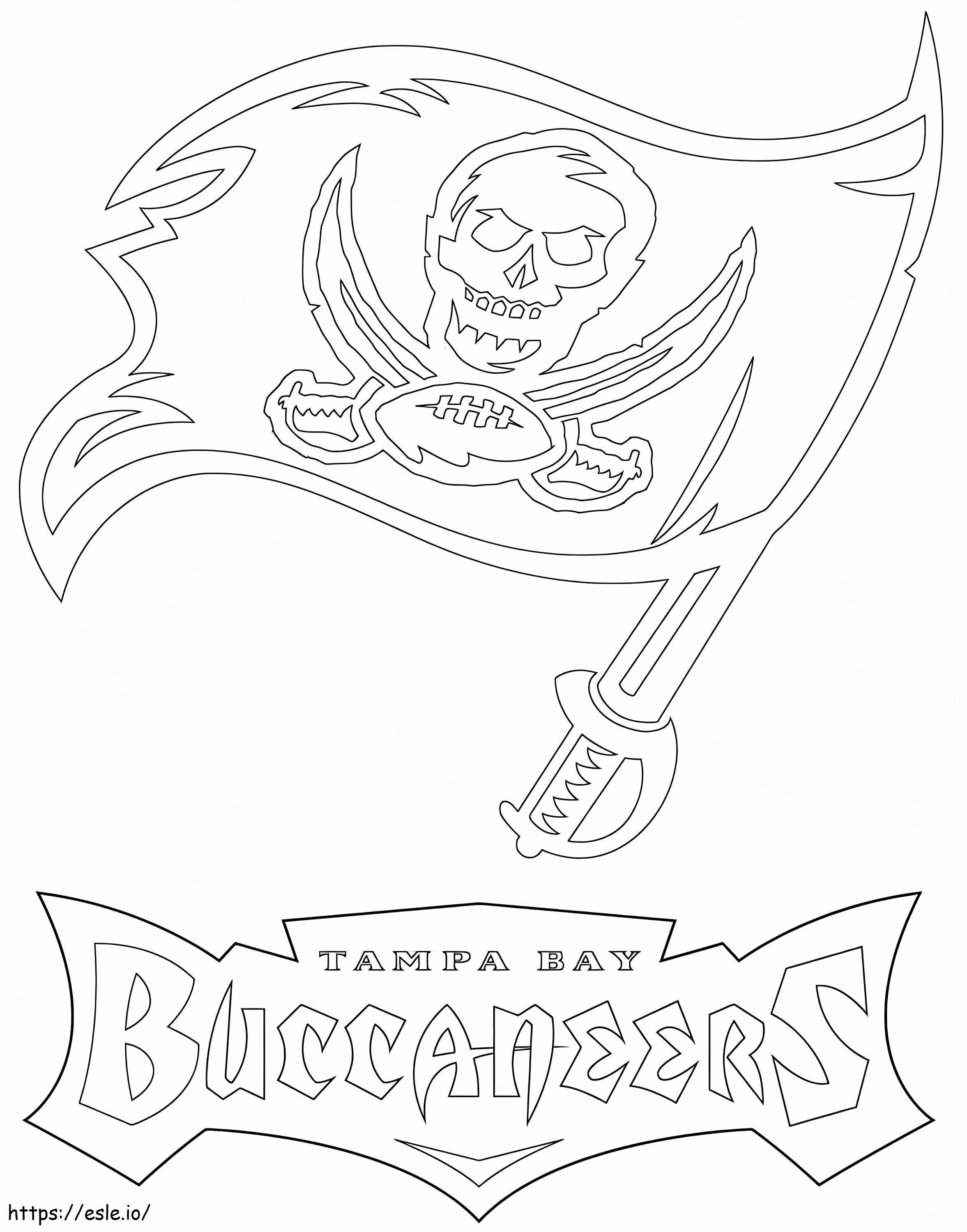 Tampa Bay Buccaneers-logo kleurplaat kleurplaat