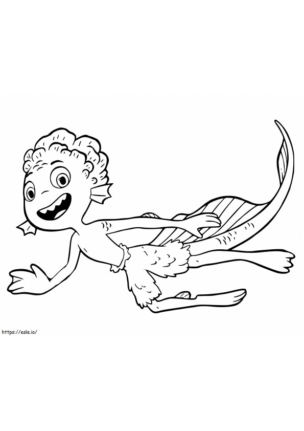 Luca Paguro coloring page