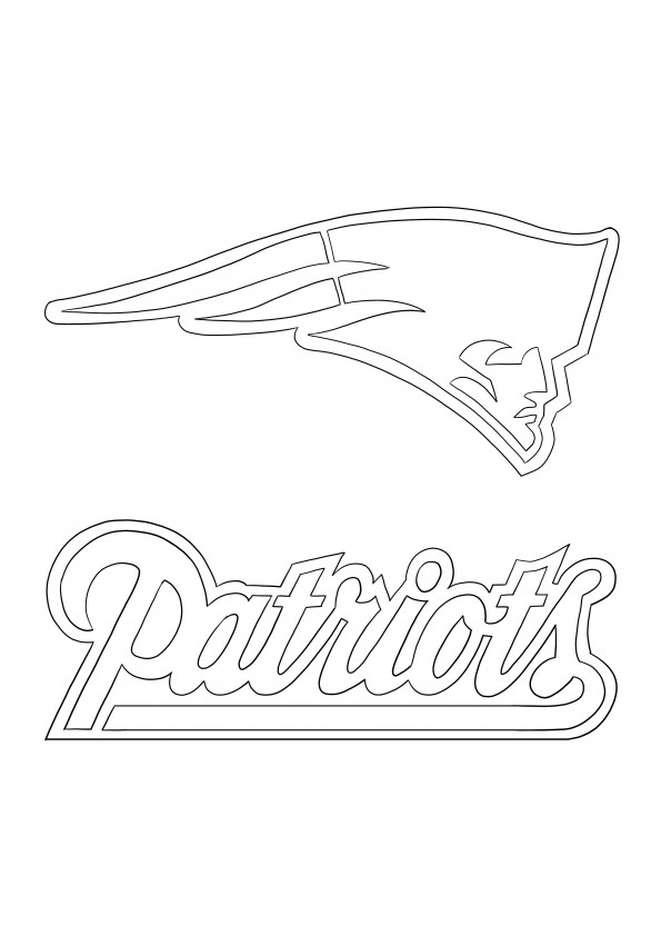 Patriots logo coloring and free downloading