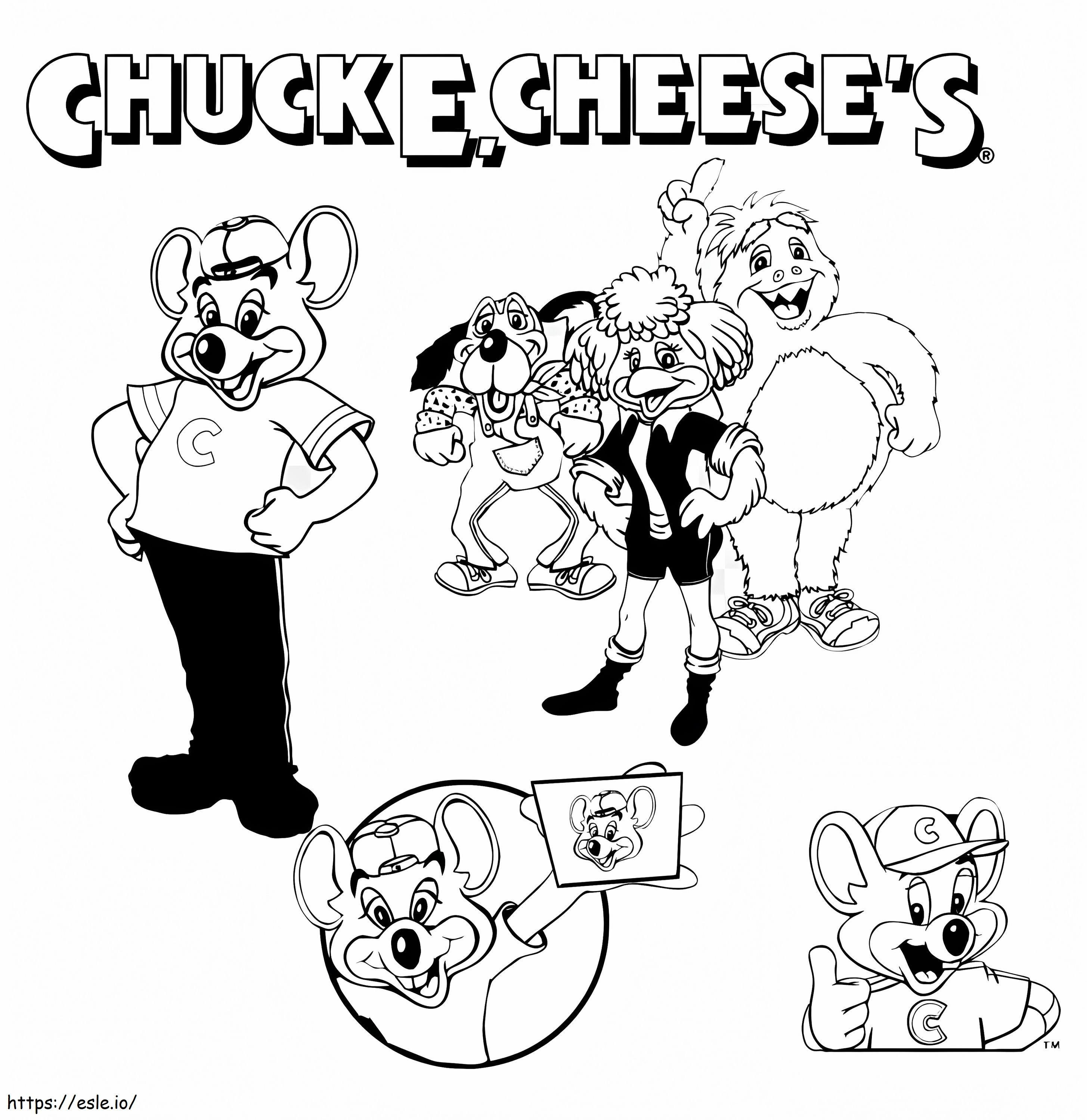Chuck E. Brânză 13 de colorat