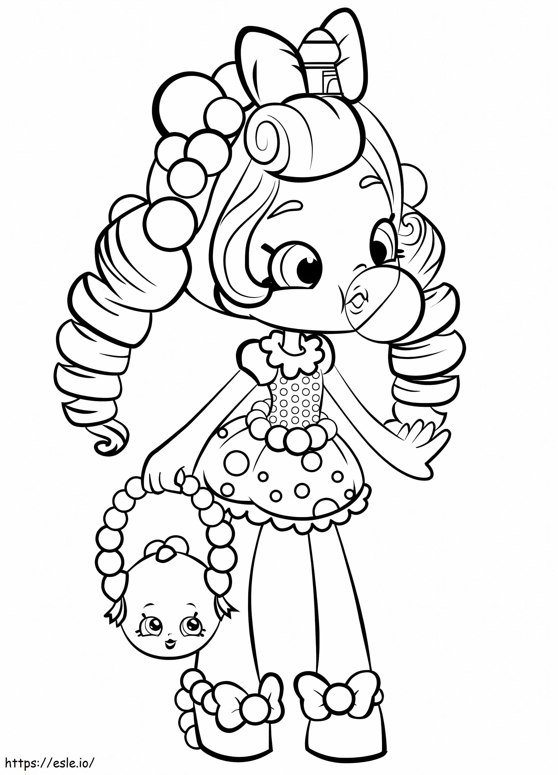 Lovely Shopkins Shoppies coloring page