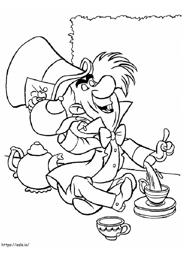 The Mad Hatter coloring page