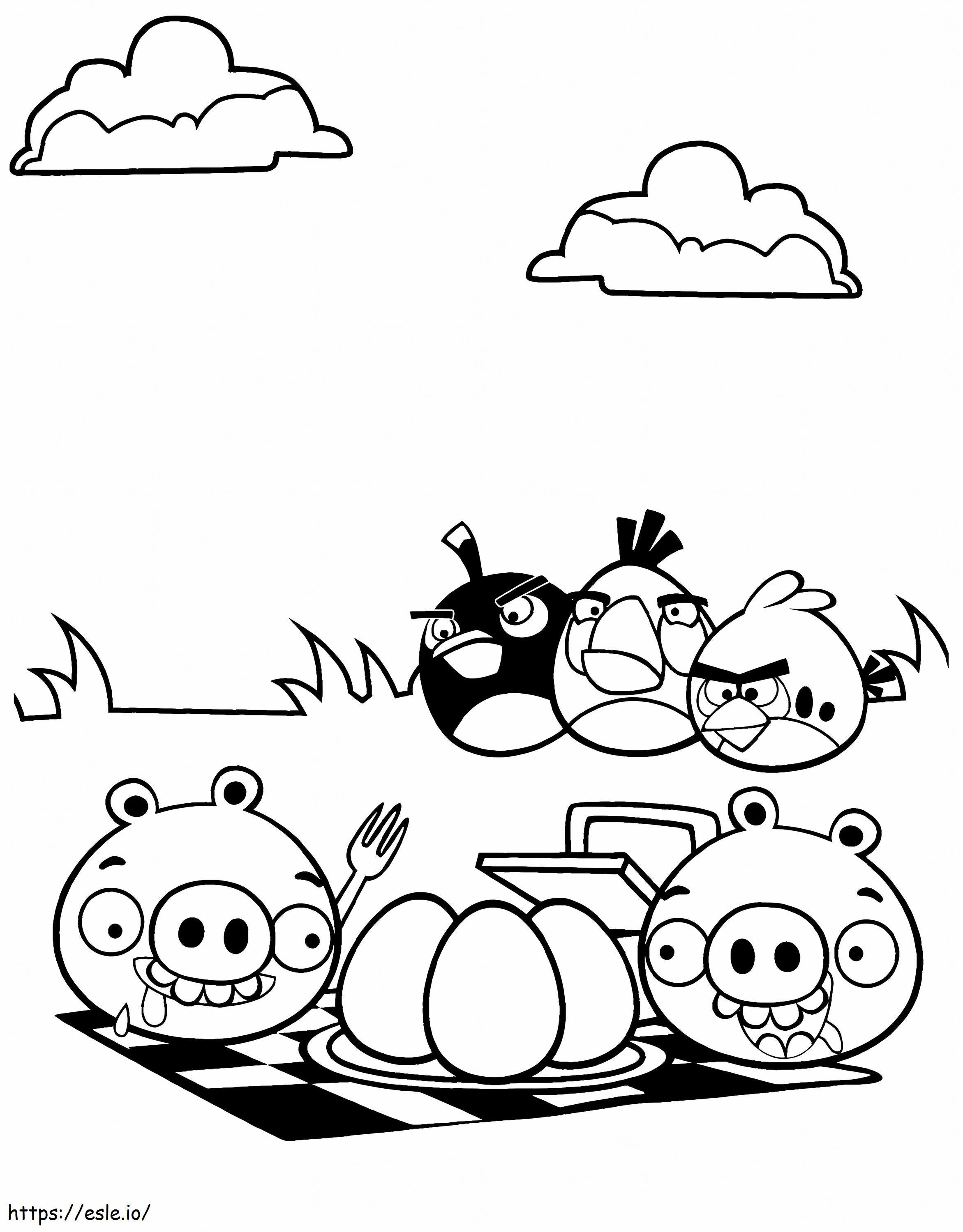 1551685589 Uimitor Angry Birds Porci răi Porc S Pagina Fortificații imprimabilă gratuit de colorat
