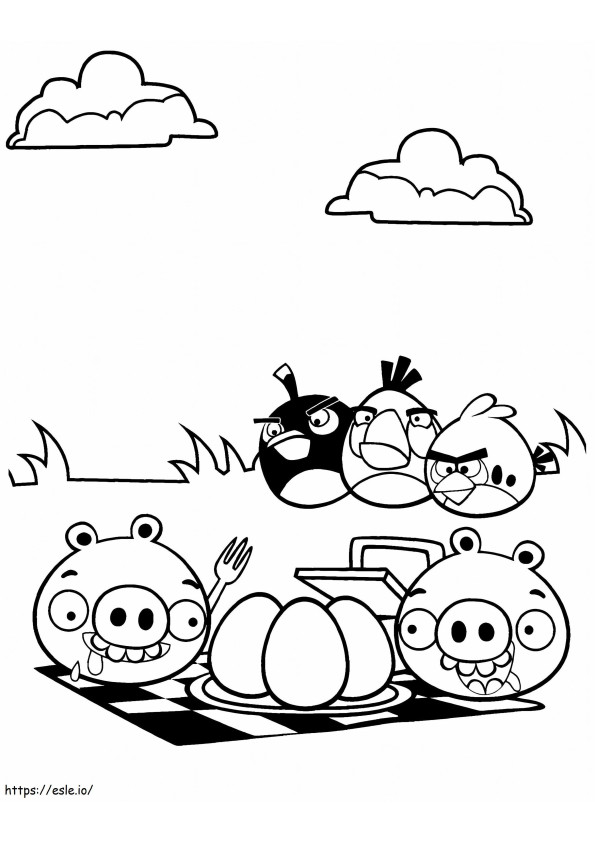1551685589 Uimitor Angry Birds Porci răi Porc S Pagina Fortificații imprimabilă gratuit de colorat