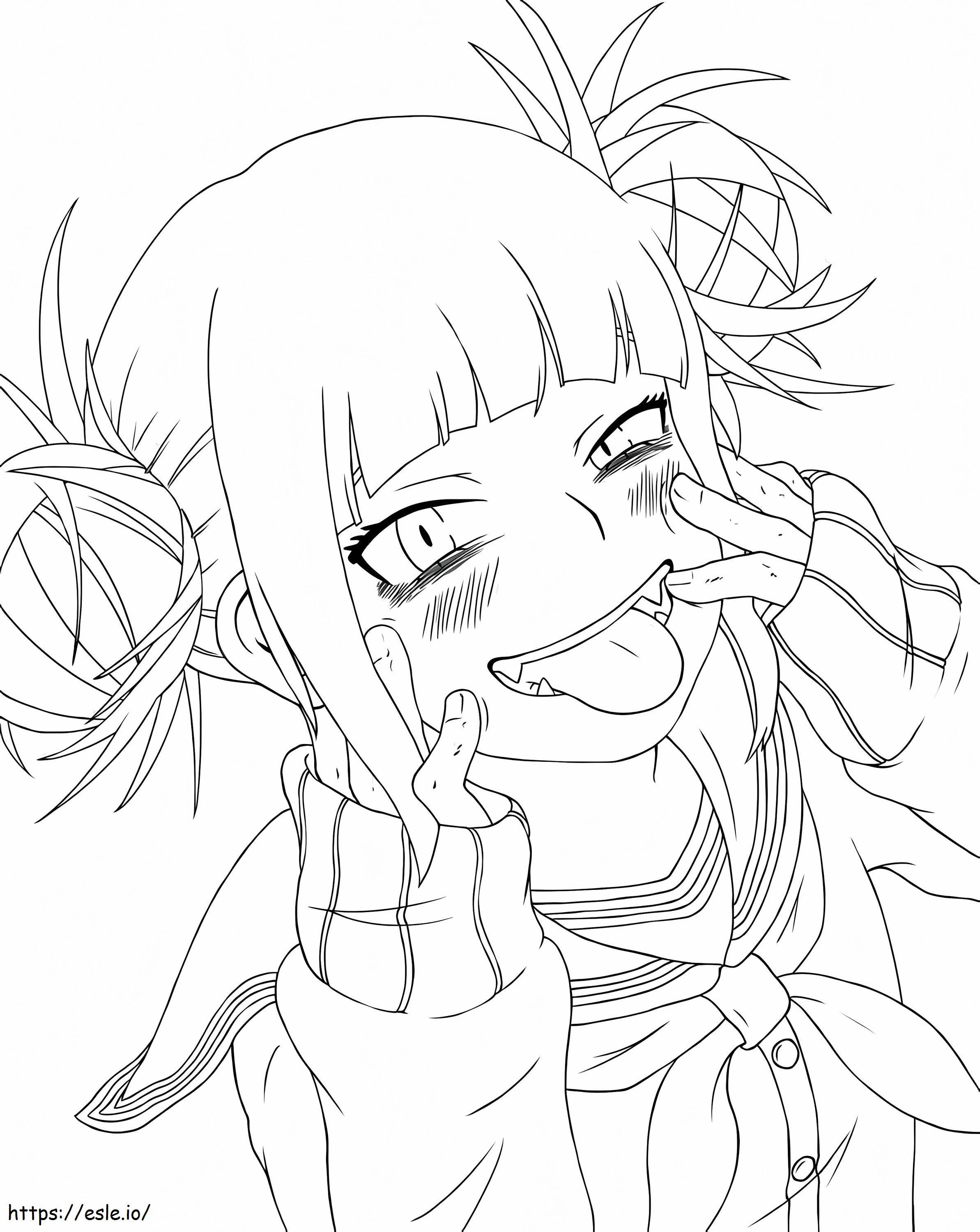Toga Himiko My Hero Academy coloring page