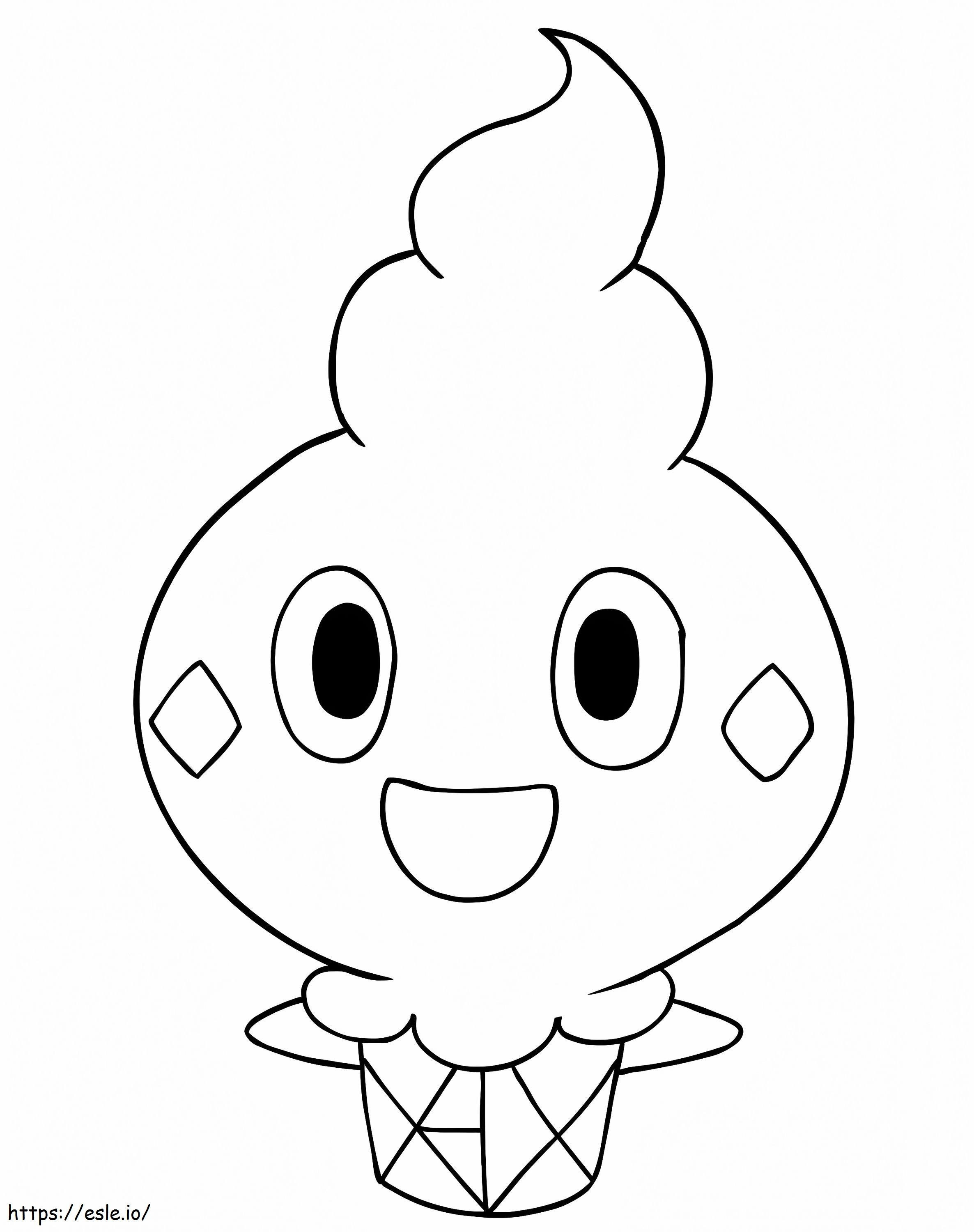 Cute Vanillite coloring page