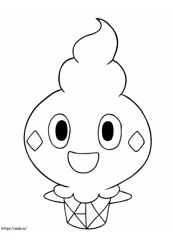 Cute Vanillite coloring page