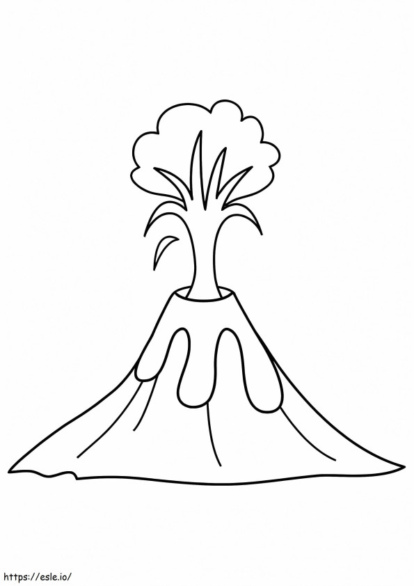 The Extinct Volcano coloring page