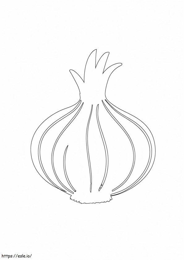 Adorable Onion coloring page