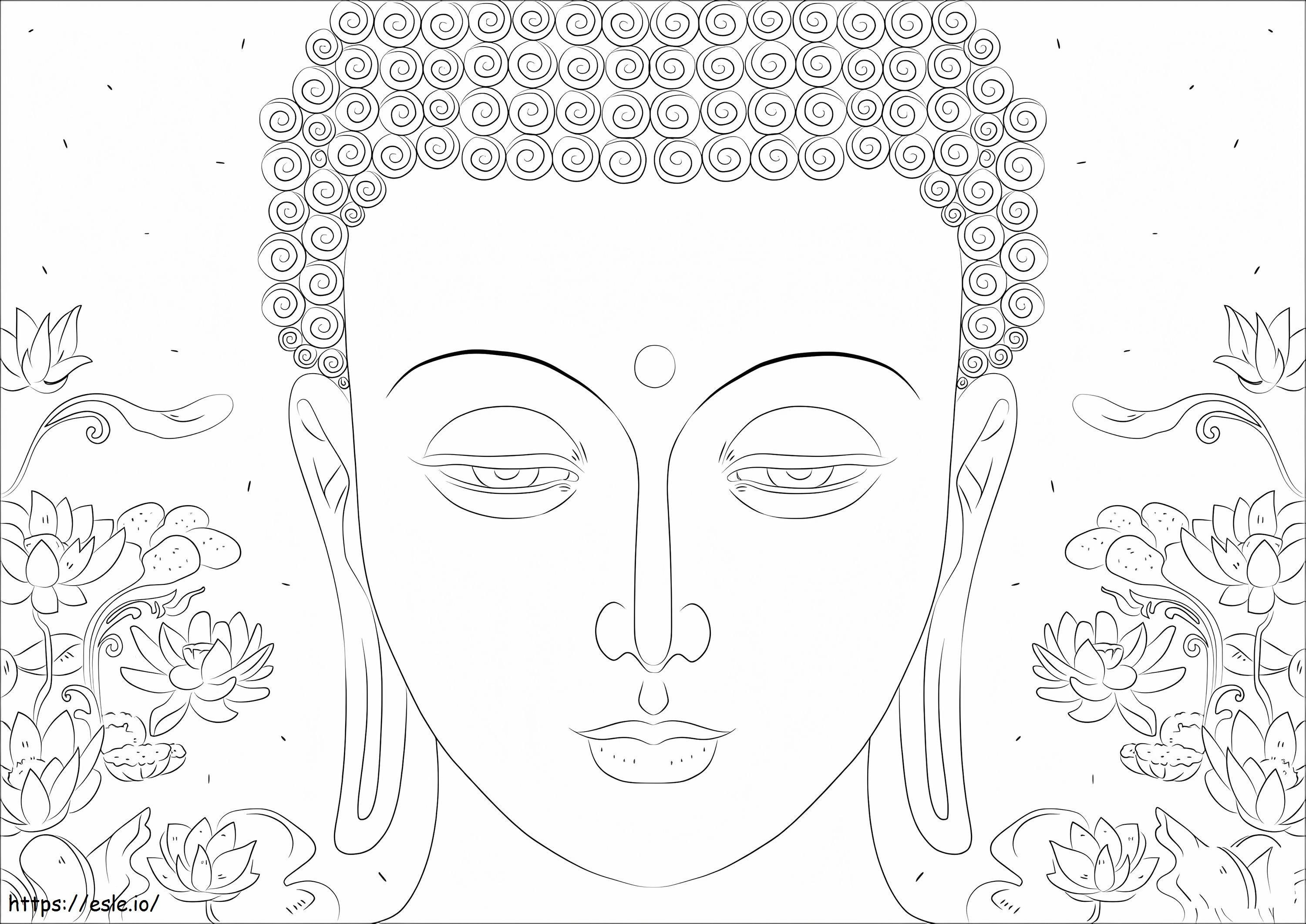 Buddha Di Nirwana Gambar Mewarnai
