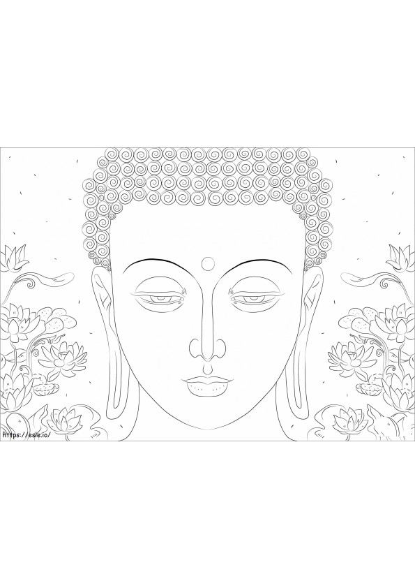 Buddha In Nirvana coloring page