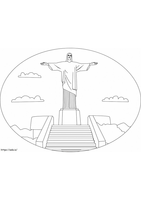 Christ The Redeemer coloring page