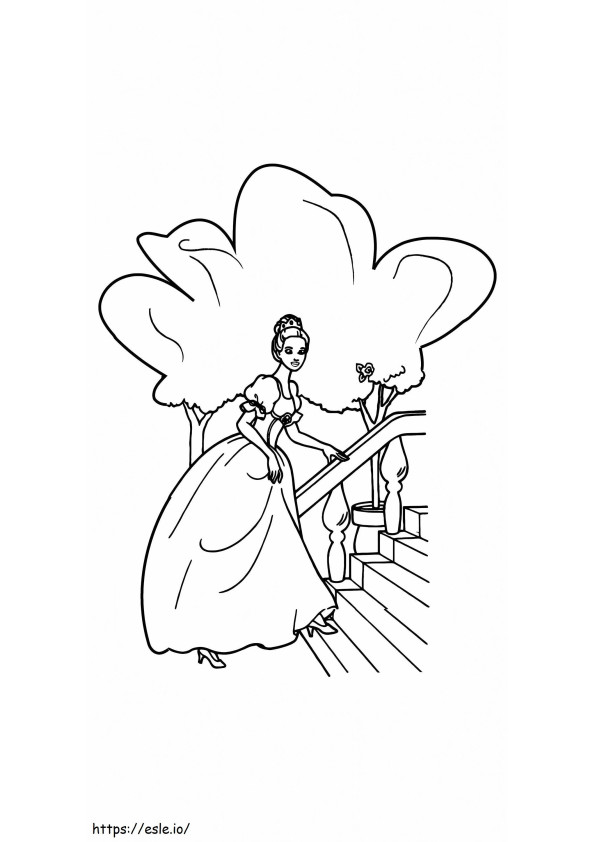 Księżniczka na ziarnku grochu do druku 1 kolorowanka