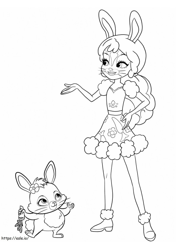 Coloriage Bree Bunny des Enchantimals à imprimer dessin