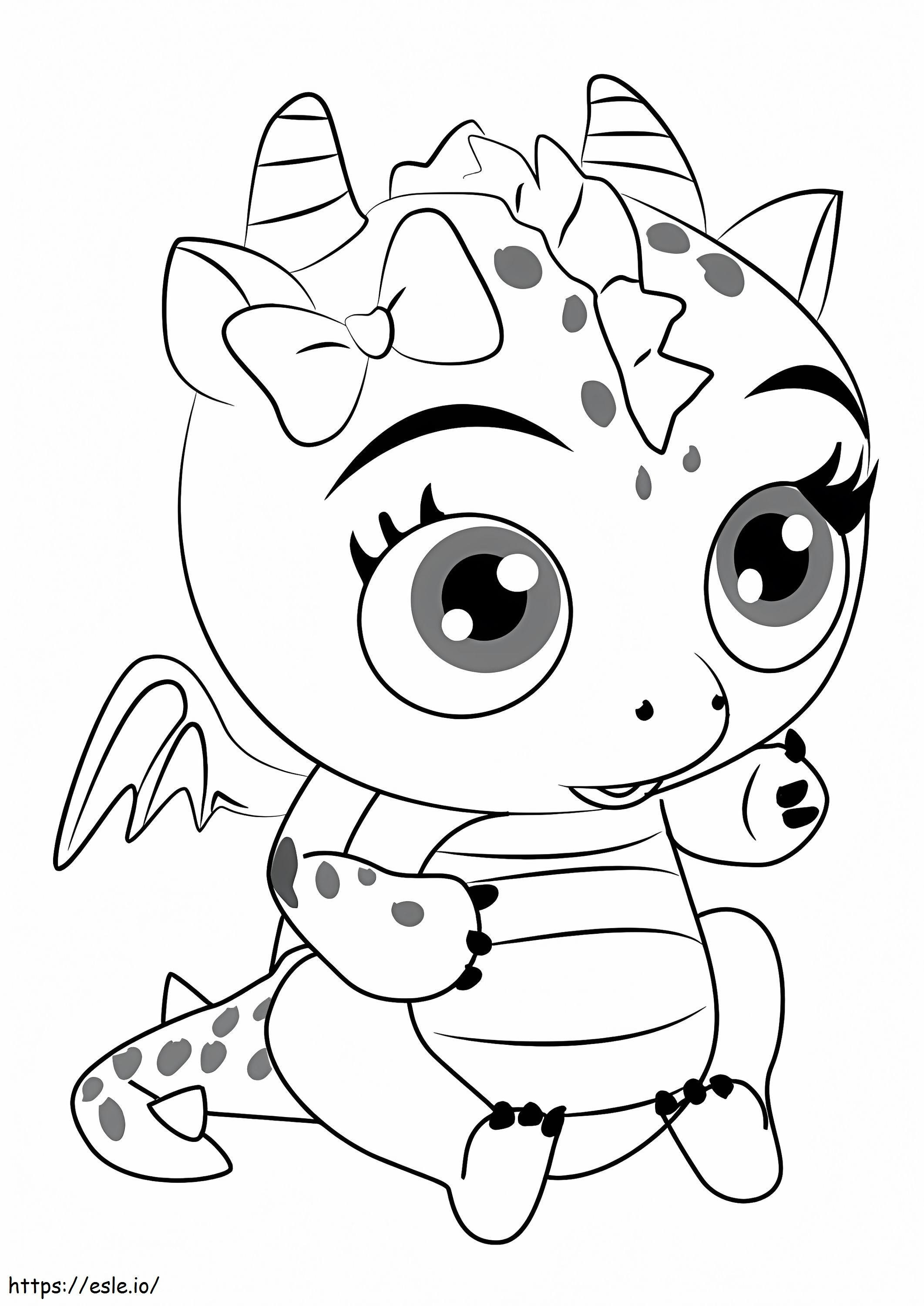 Cute Flare From Little Charmers coloring page