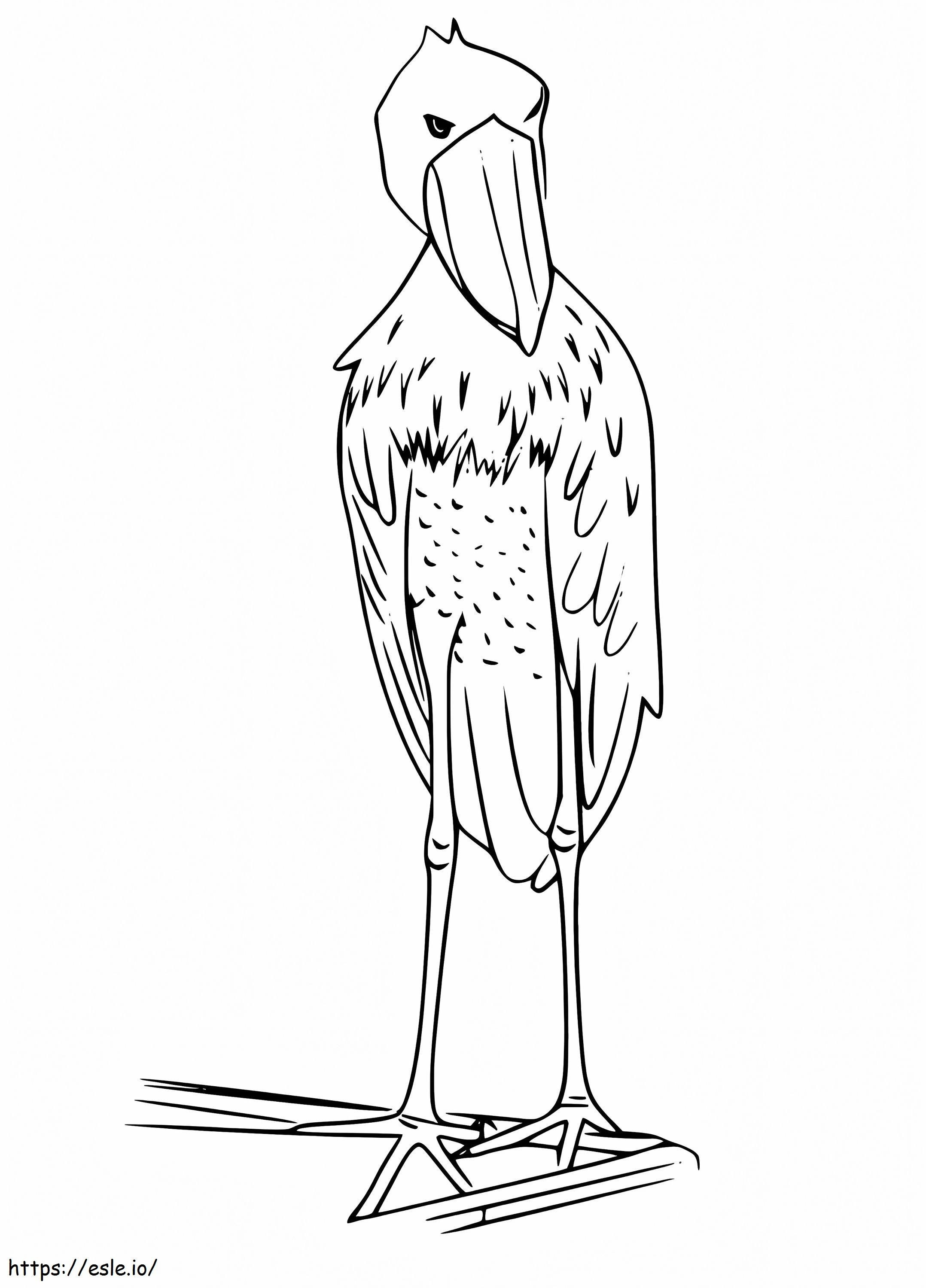 Normal Shoebill coloring page