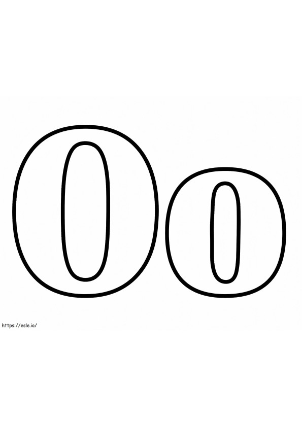 Letter O O coloring page