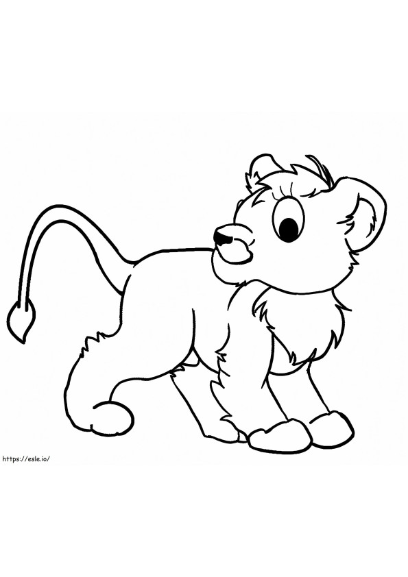 Leão Webkinz para colorir
