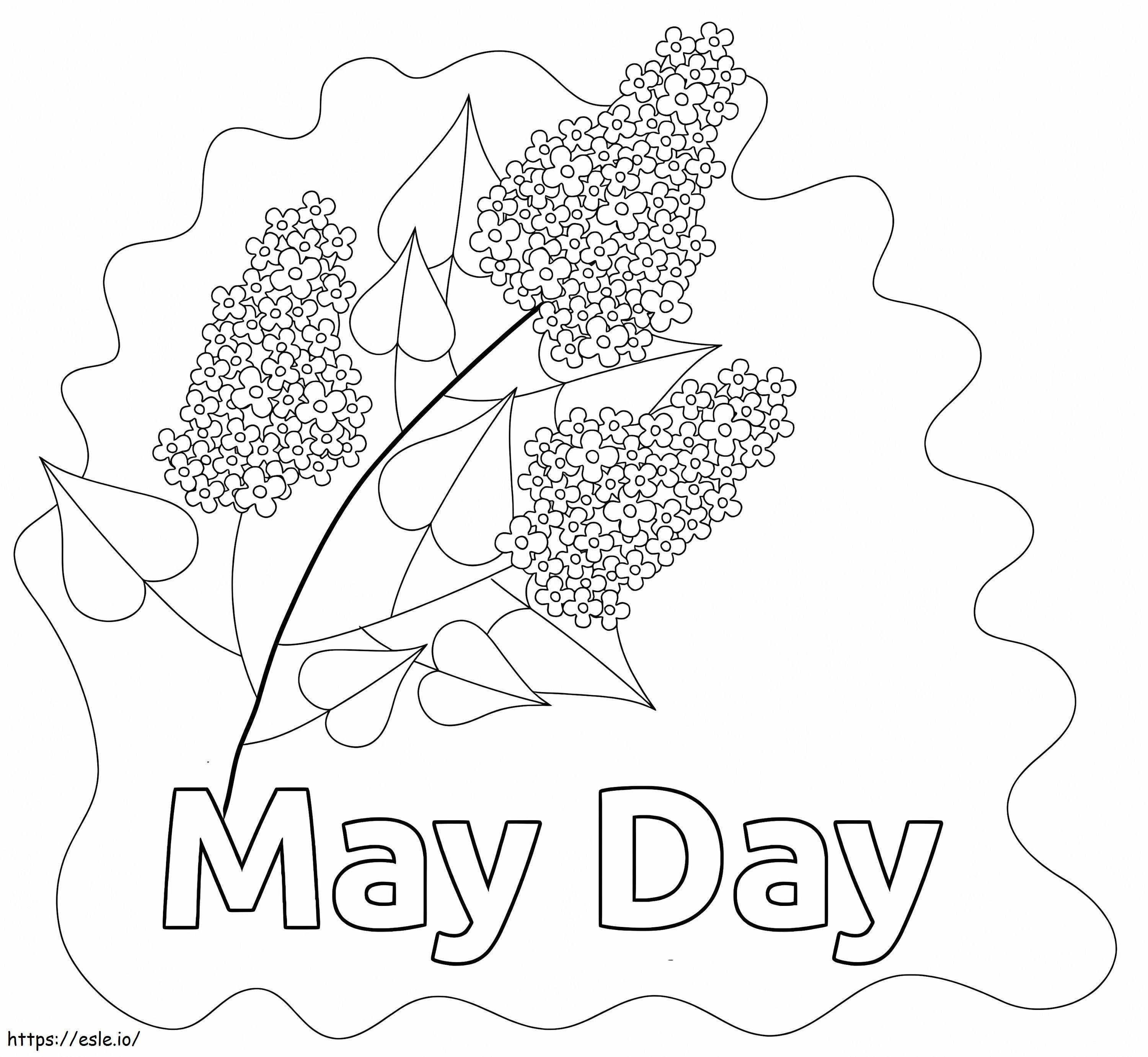 May Day 11 coloring page