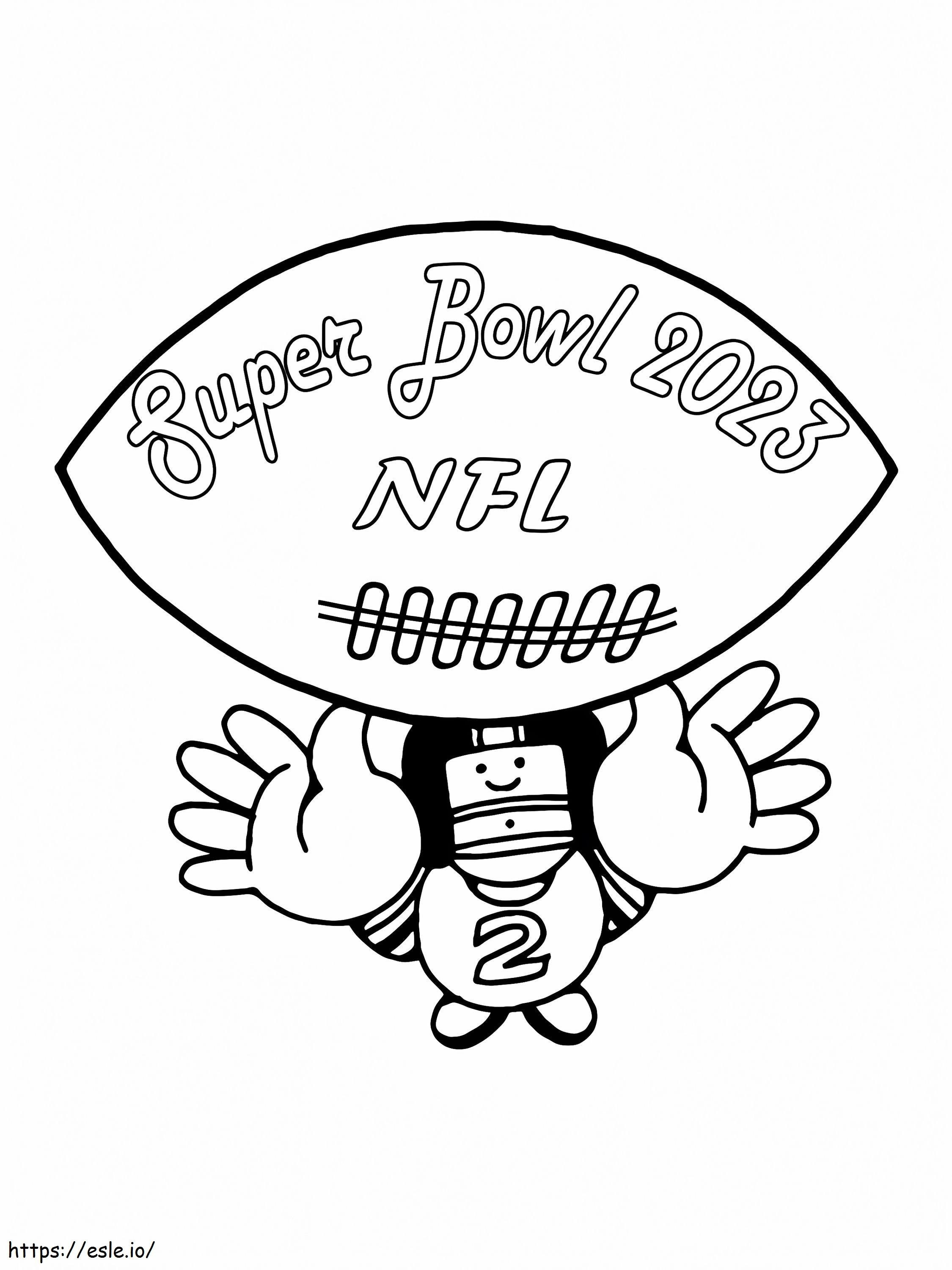 Super Bowl 2023 NFL para colorear
