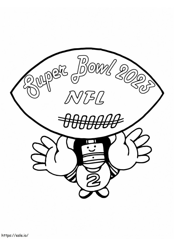 Super Bowl 2023 NFL para colorear