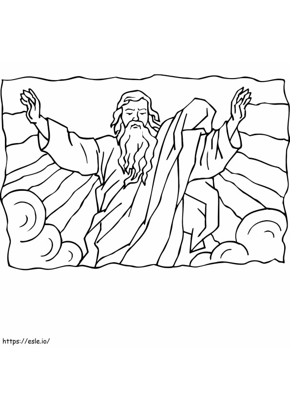 Normal God coloring page