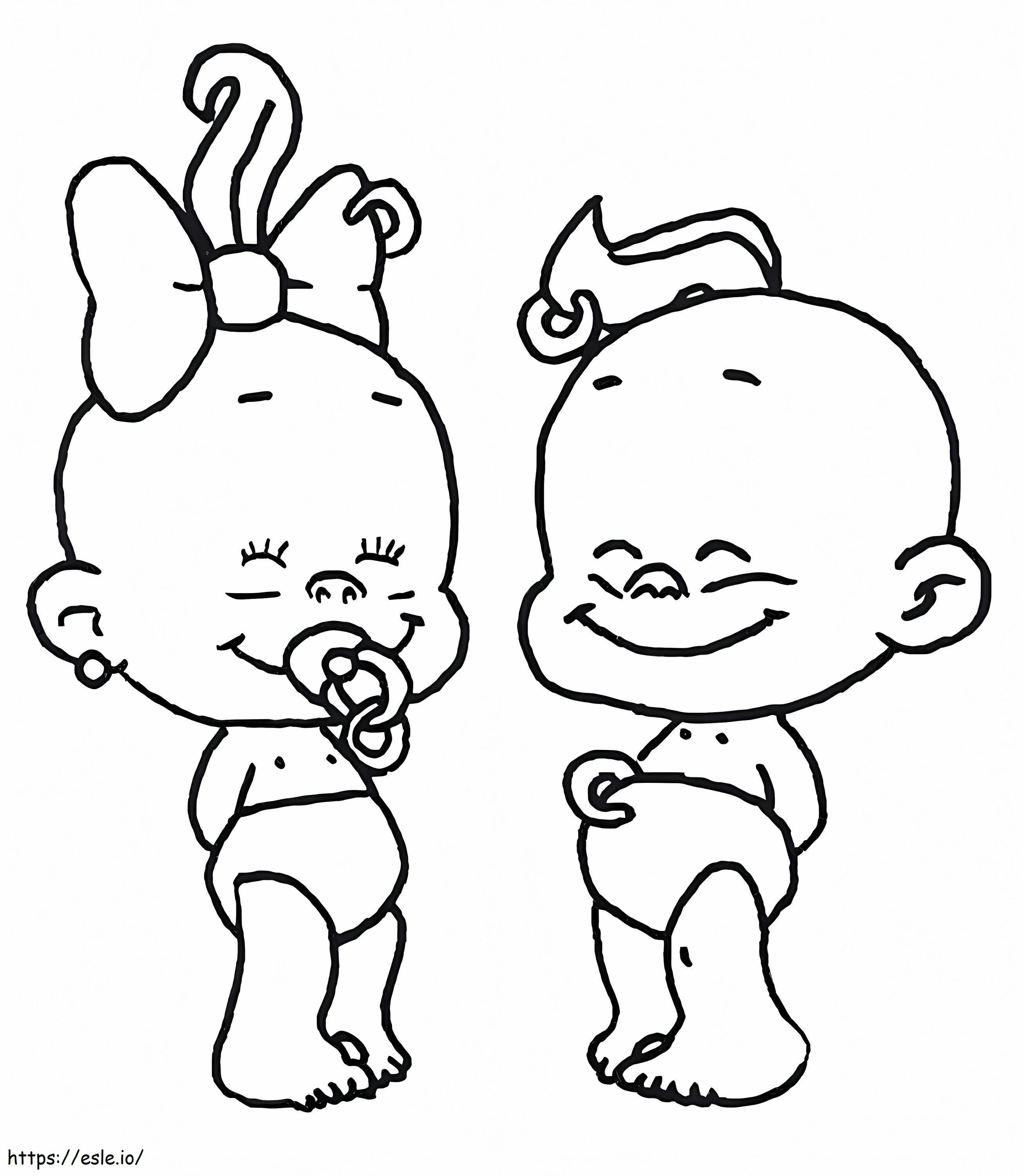 Kids Winni Diaper coloring page