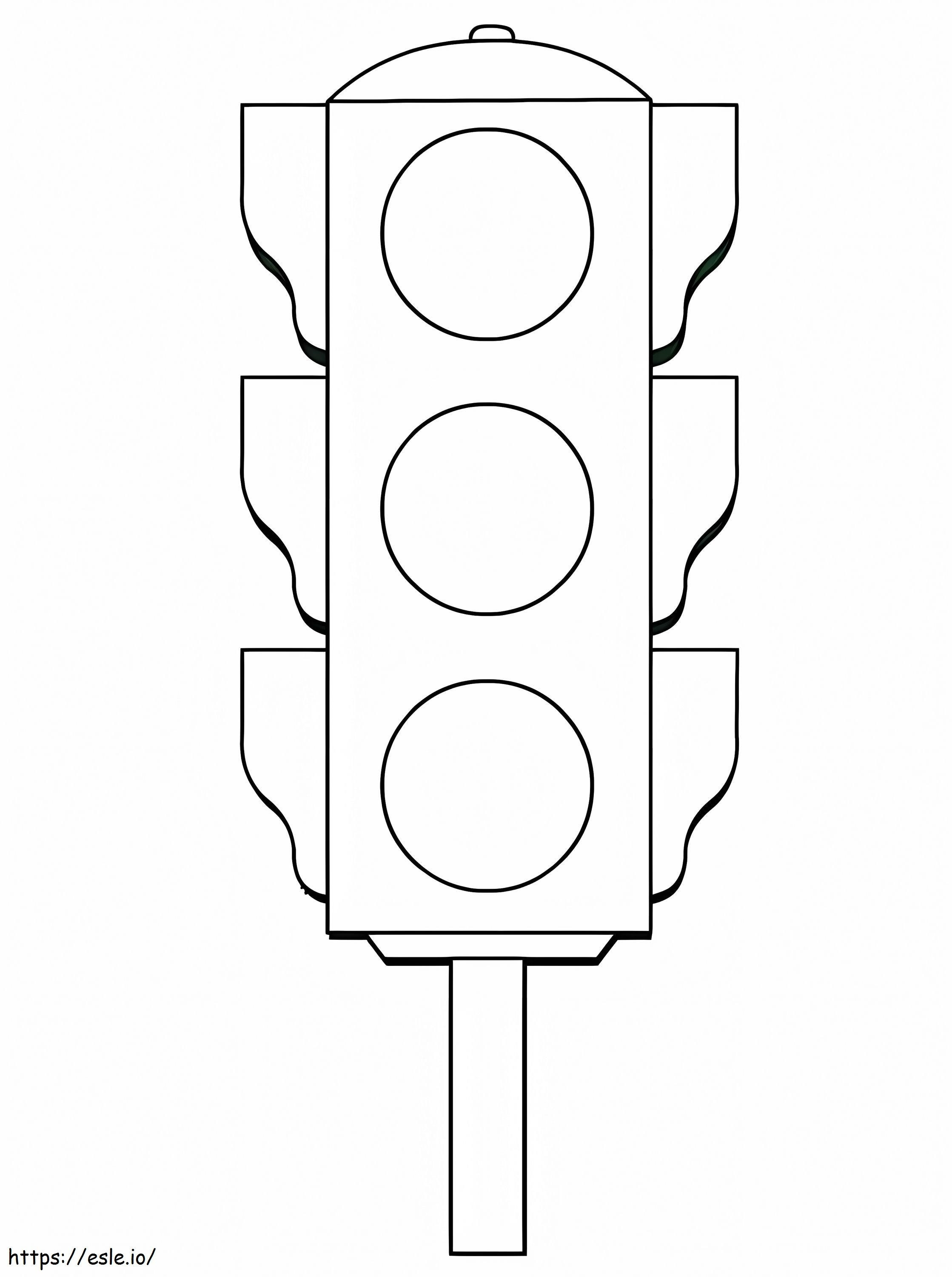 Bonito közlekedési lámpa kifestő