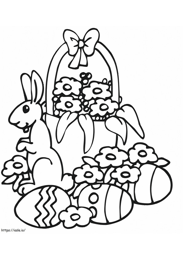 Easter Basket 4 coloring page