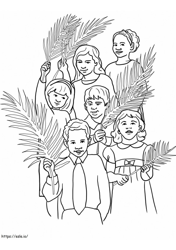 Palm Sunday 9 coloring page