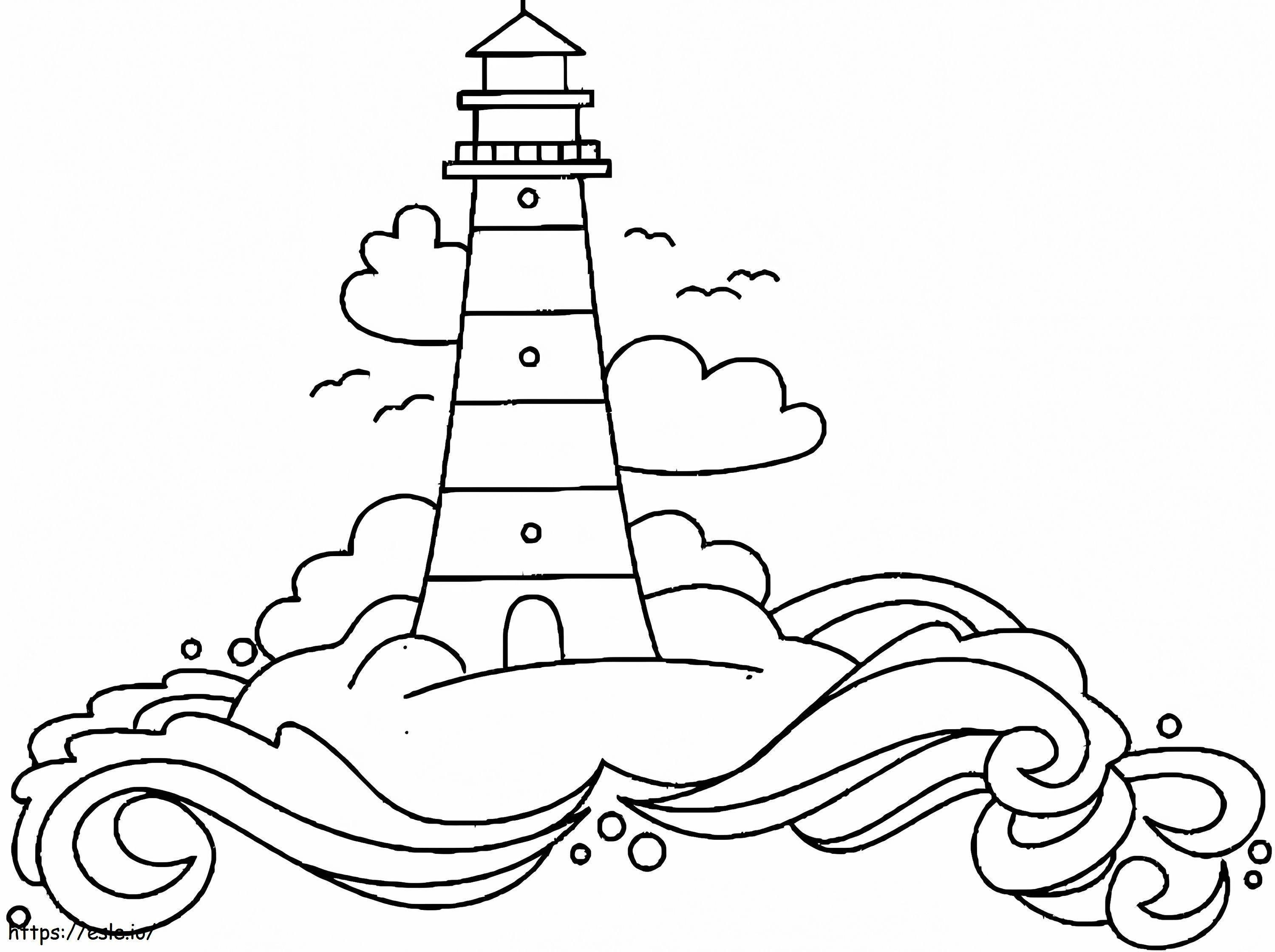 Lighthouse 7 coloring page