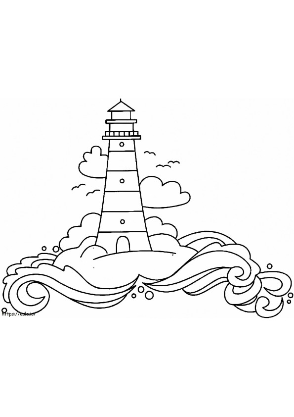 Lighthouse 7 coloring page