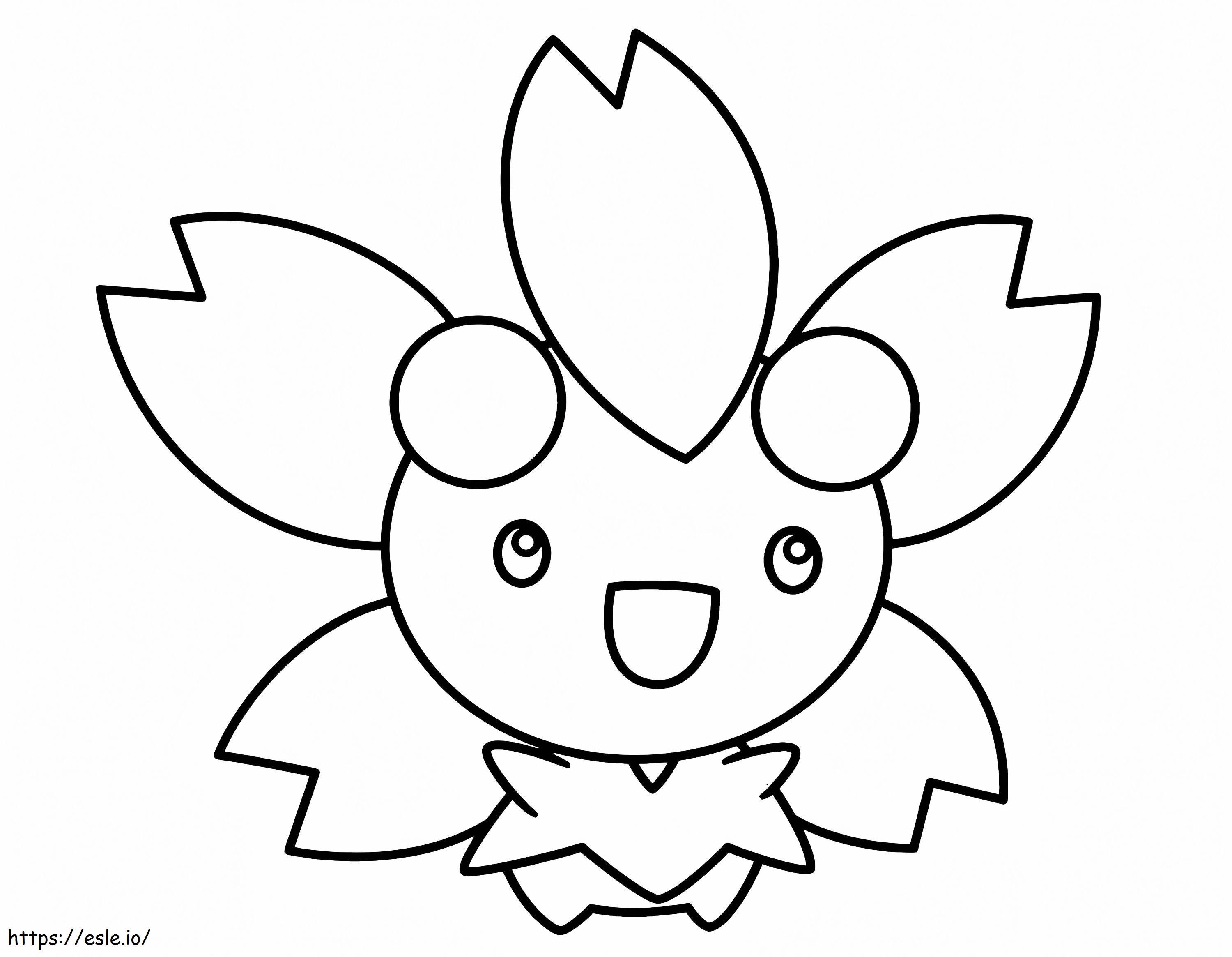 Cute Cherrim Pokemon coloring page