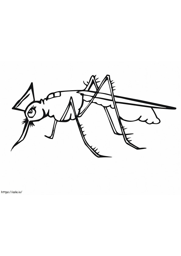 Scary Mosquito coloring page